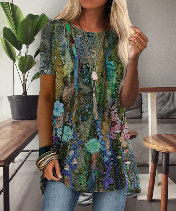 ND | chemise imprimée d'inspiration boho