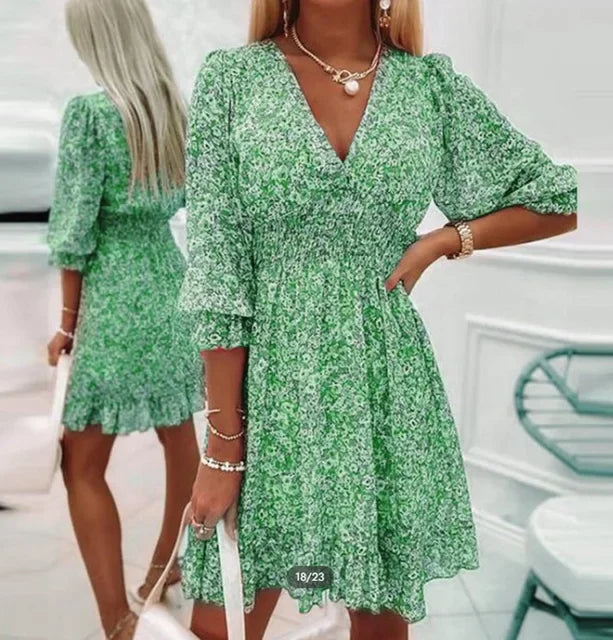 EP | Robe d'été et pull à motif bohème pour femmes