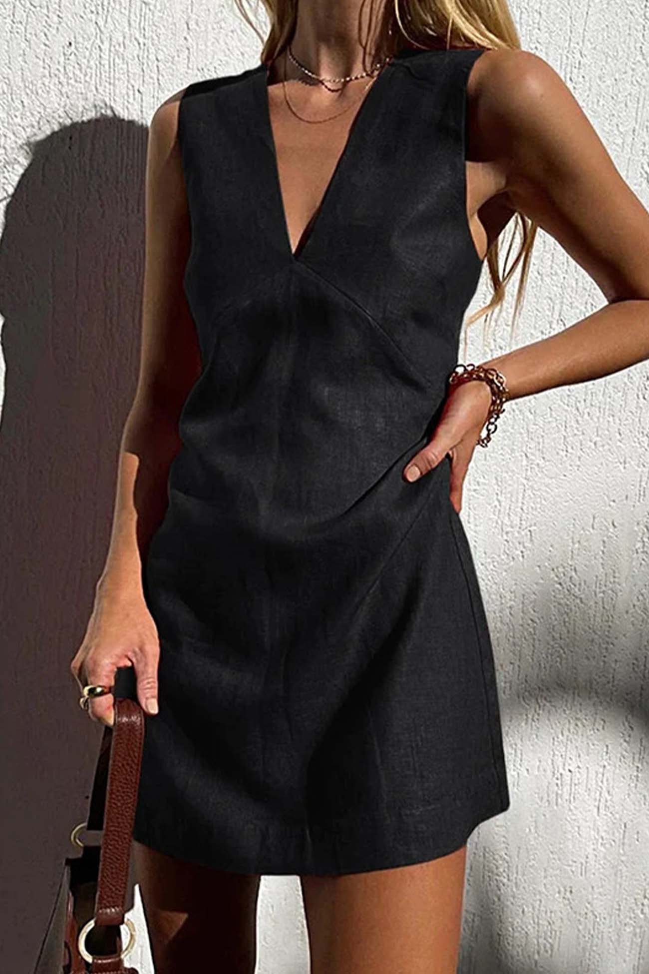 EP | Mini-robe femme col V
