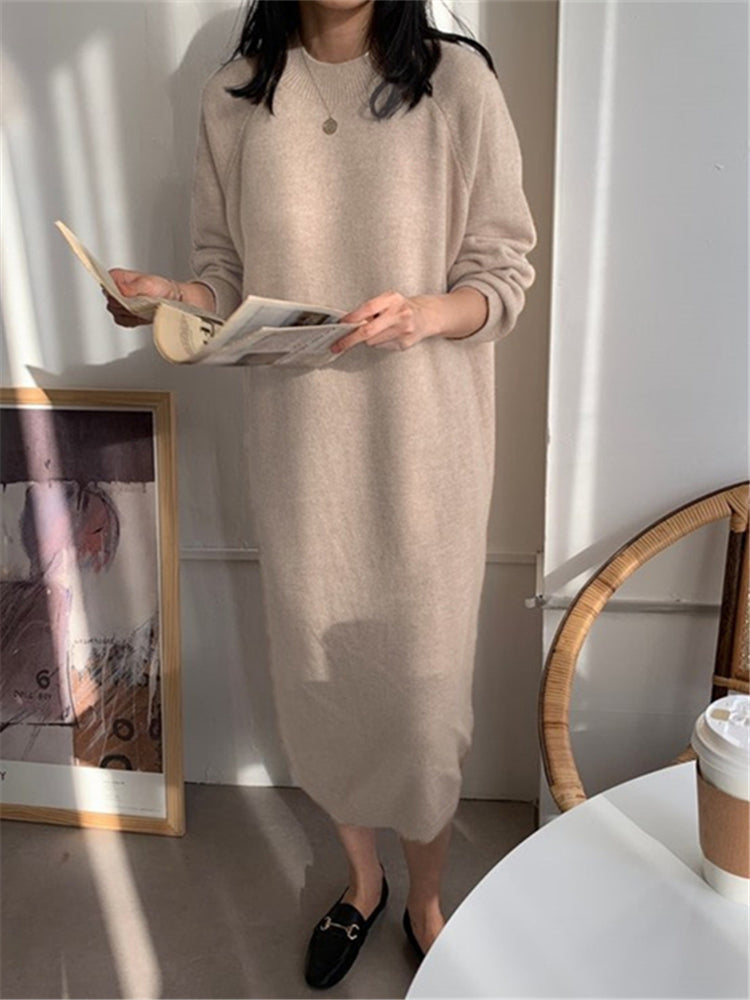 EP | Robe midi confortable en tricot