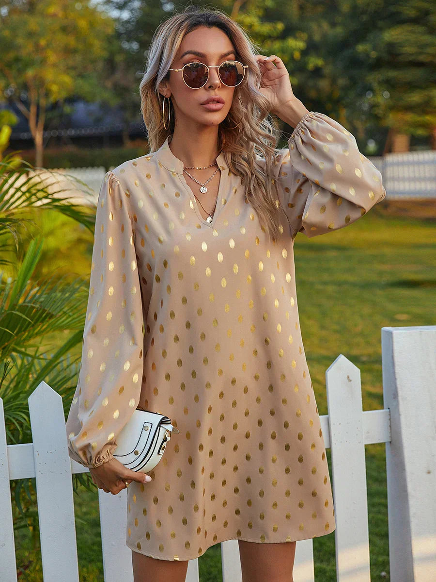 EP | Robe élégante à manches longues bouffantes