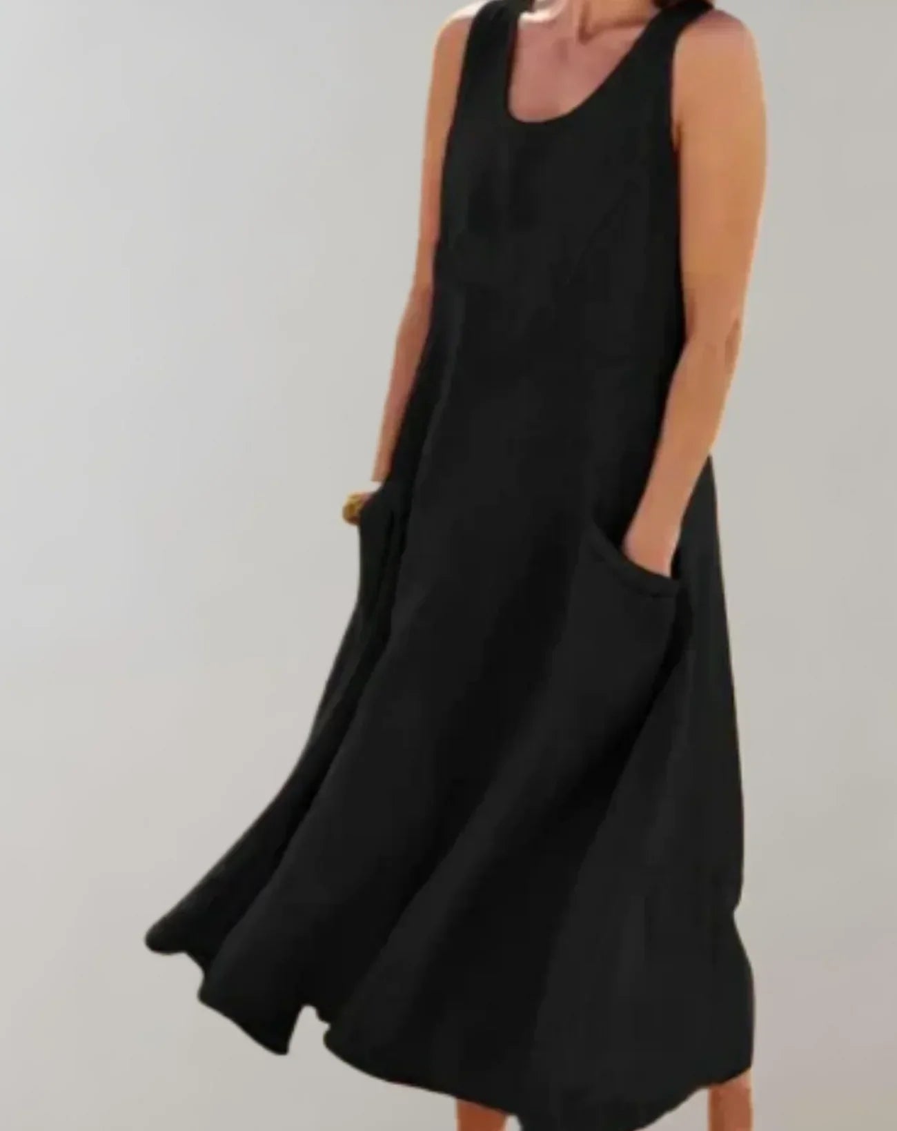 EP | Jolie - Robe midi sans manches en lin de coton