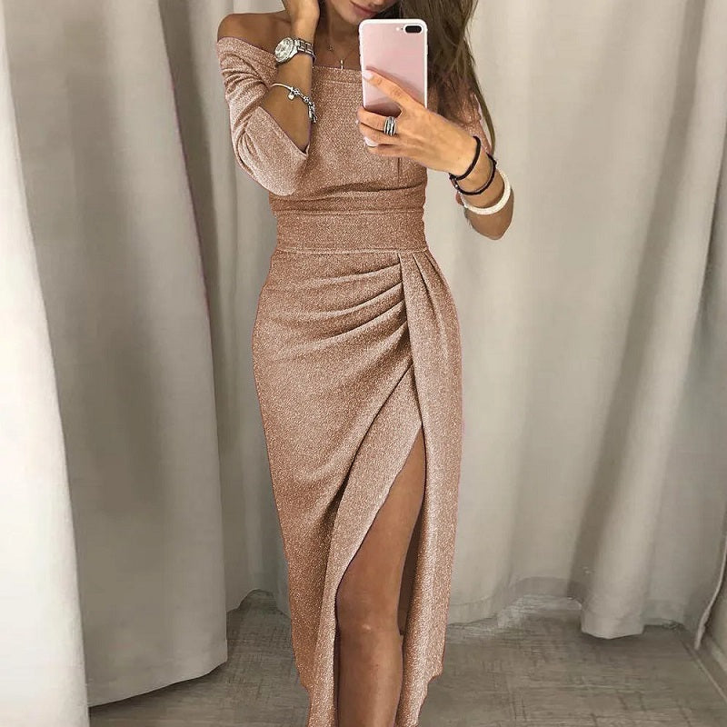 EP | Robe de soirée élégante avec col ouvert