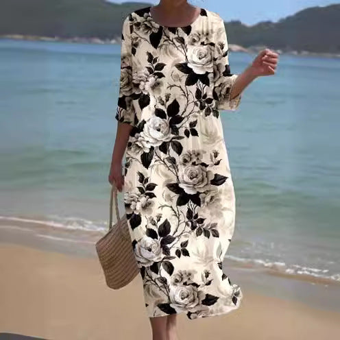 ND | Maxi robe à fleurs