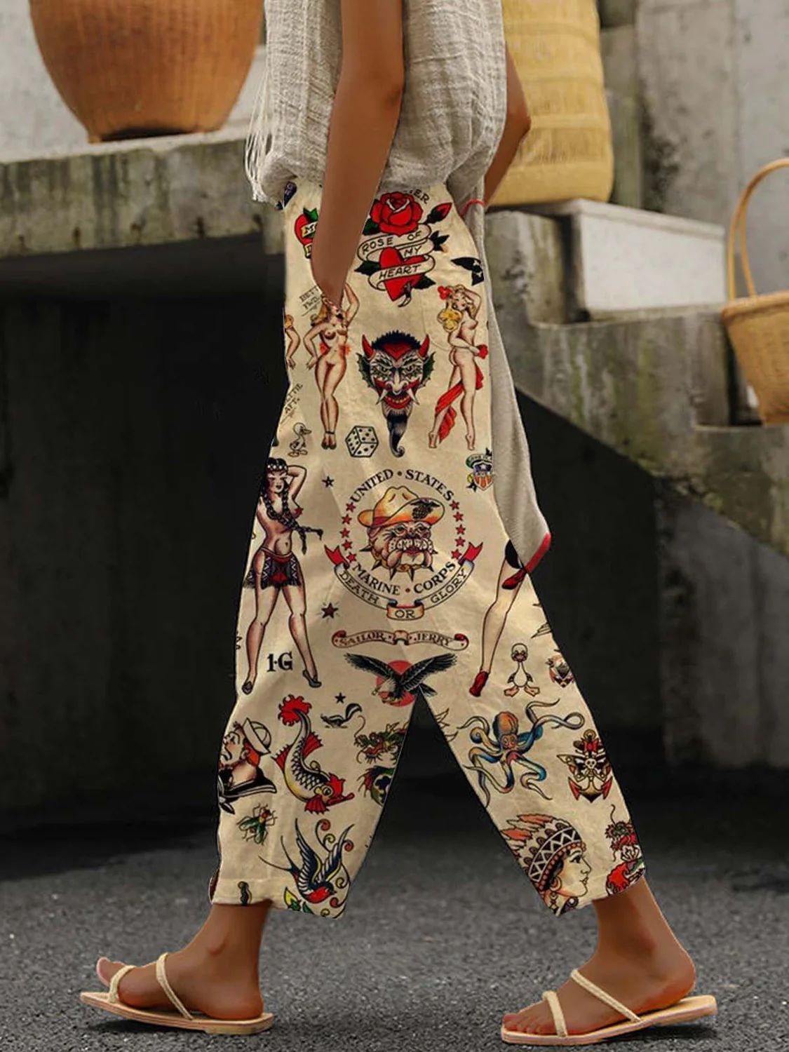 Cool et décontracté Pantalon