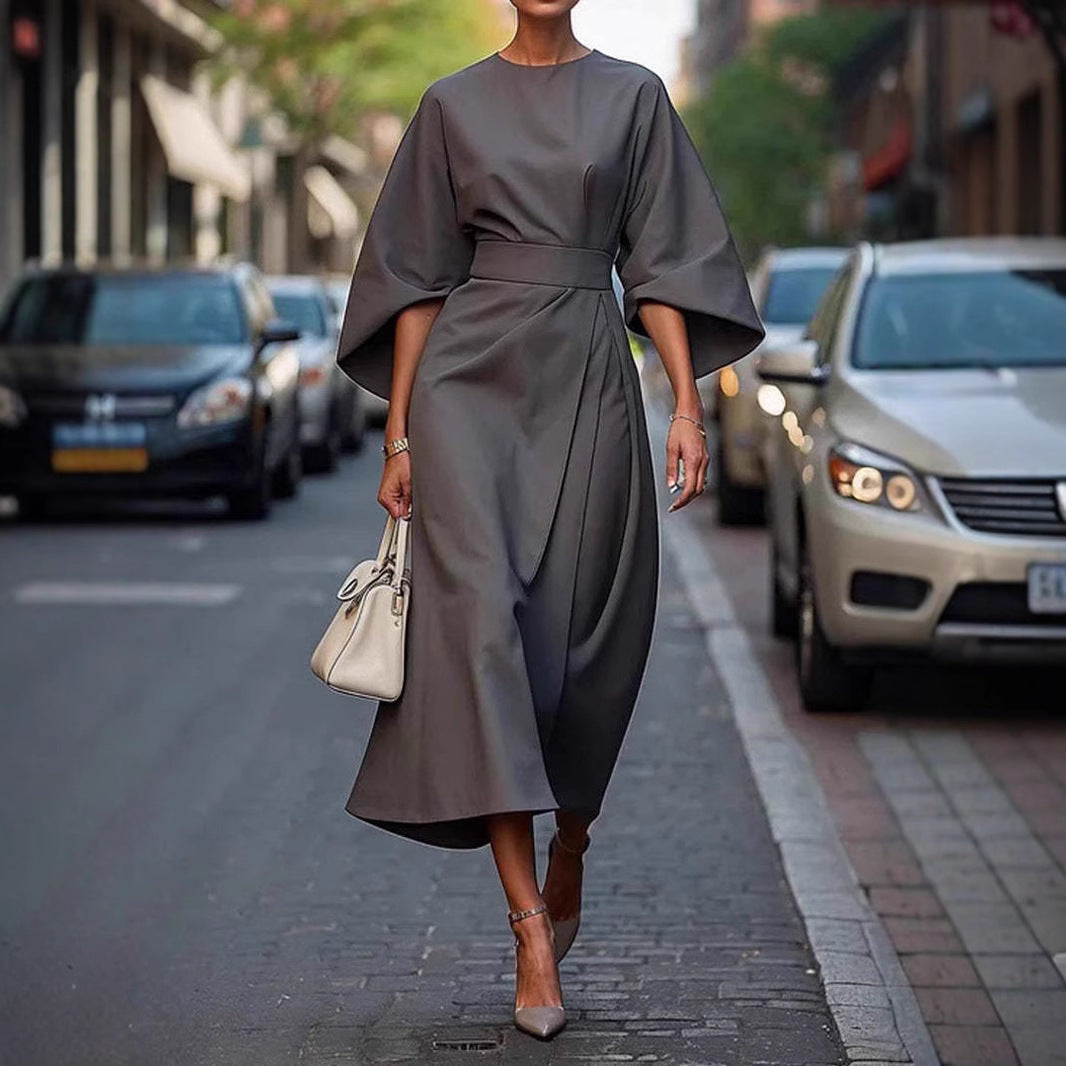 EP | Robe mi-longue chic avec ceinture