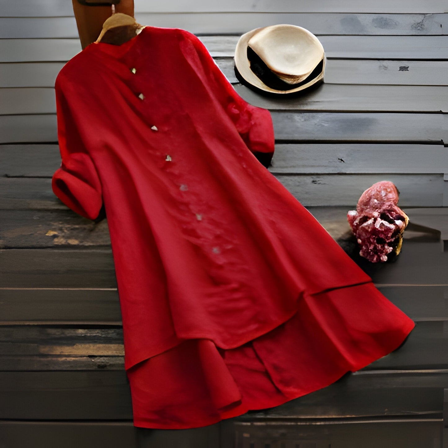 EP | Robe d'été en coton et lin grande taille