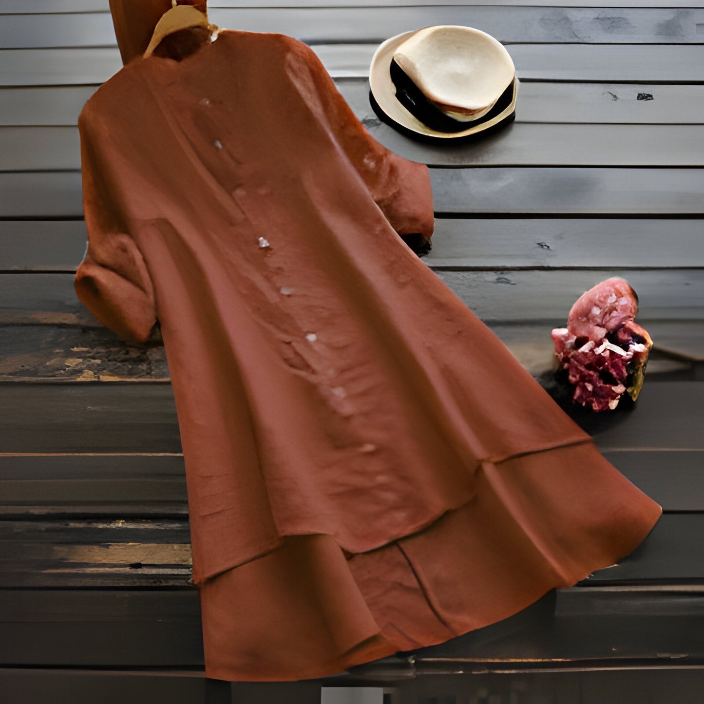 EP | Robe d'été en coton et lin grande taille