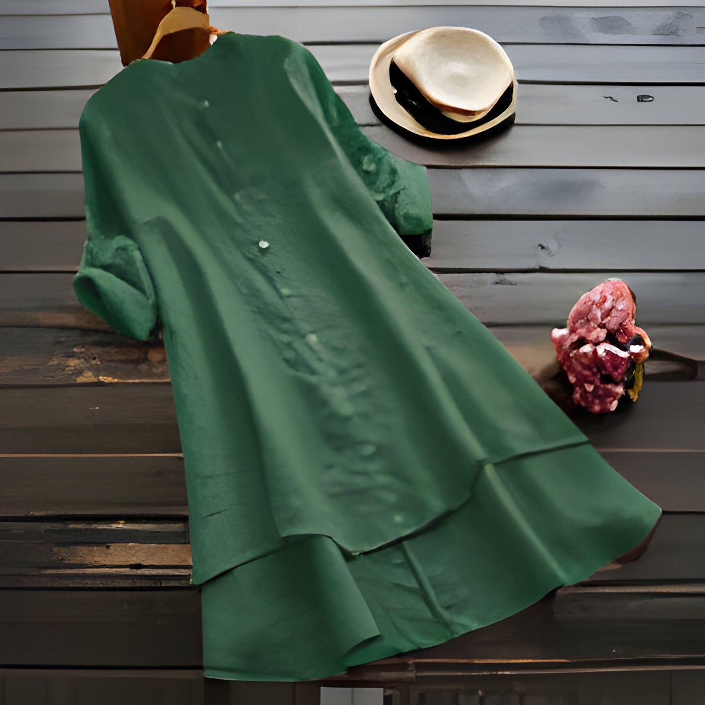 EP | Robe d'été en coton et lin grande taille