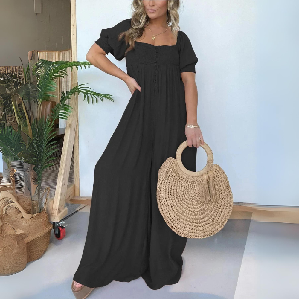 ND | Jumpsuit à encolure carrée et boutons