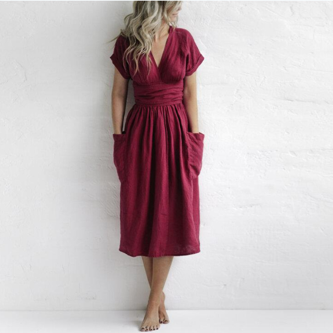 EP | Robe élégante avec décolleté en V