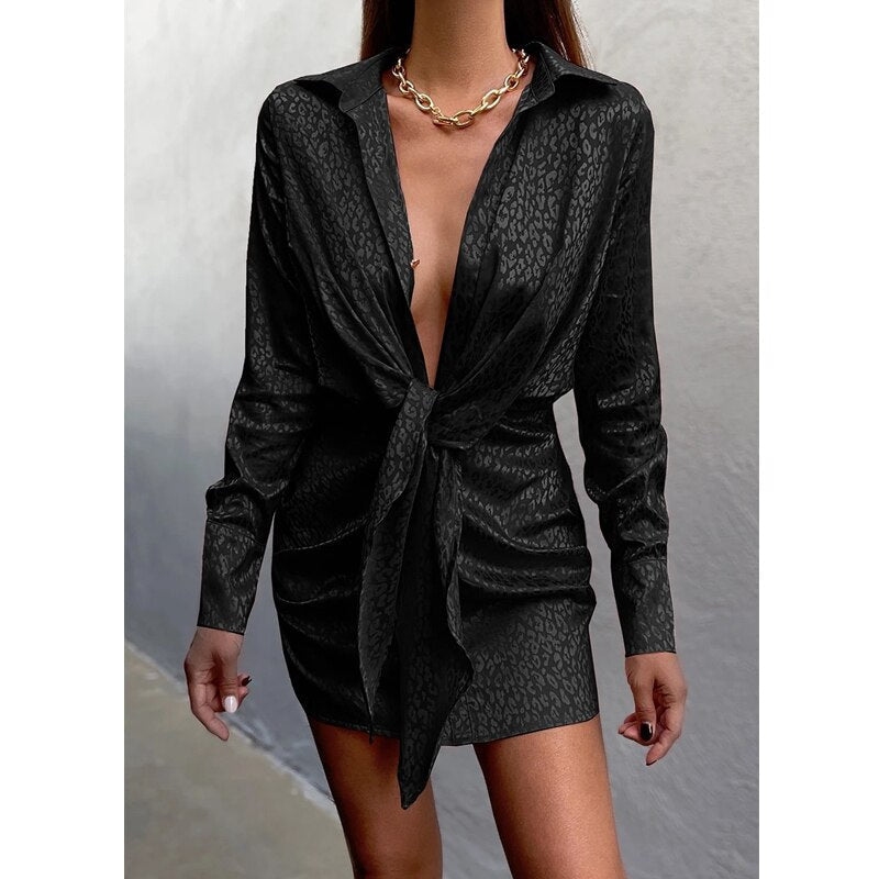 EP | Mini-robe élégante avec motif léopard