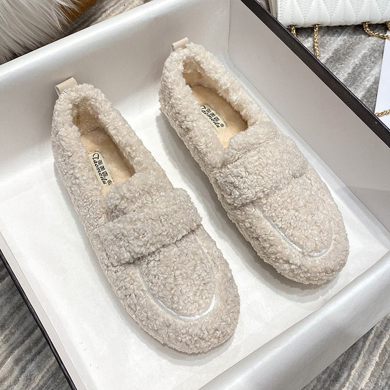 EP Chaussures de pantoufles en peluche