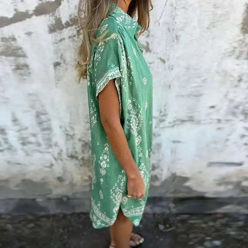 EP | Robe midi avec poches boutonnées