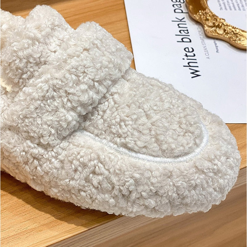 EP Chaussures de pantoufles en peluche