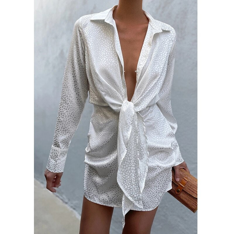 EP | Mini-robe élégante avec motif léopard