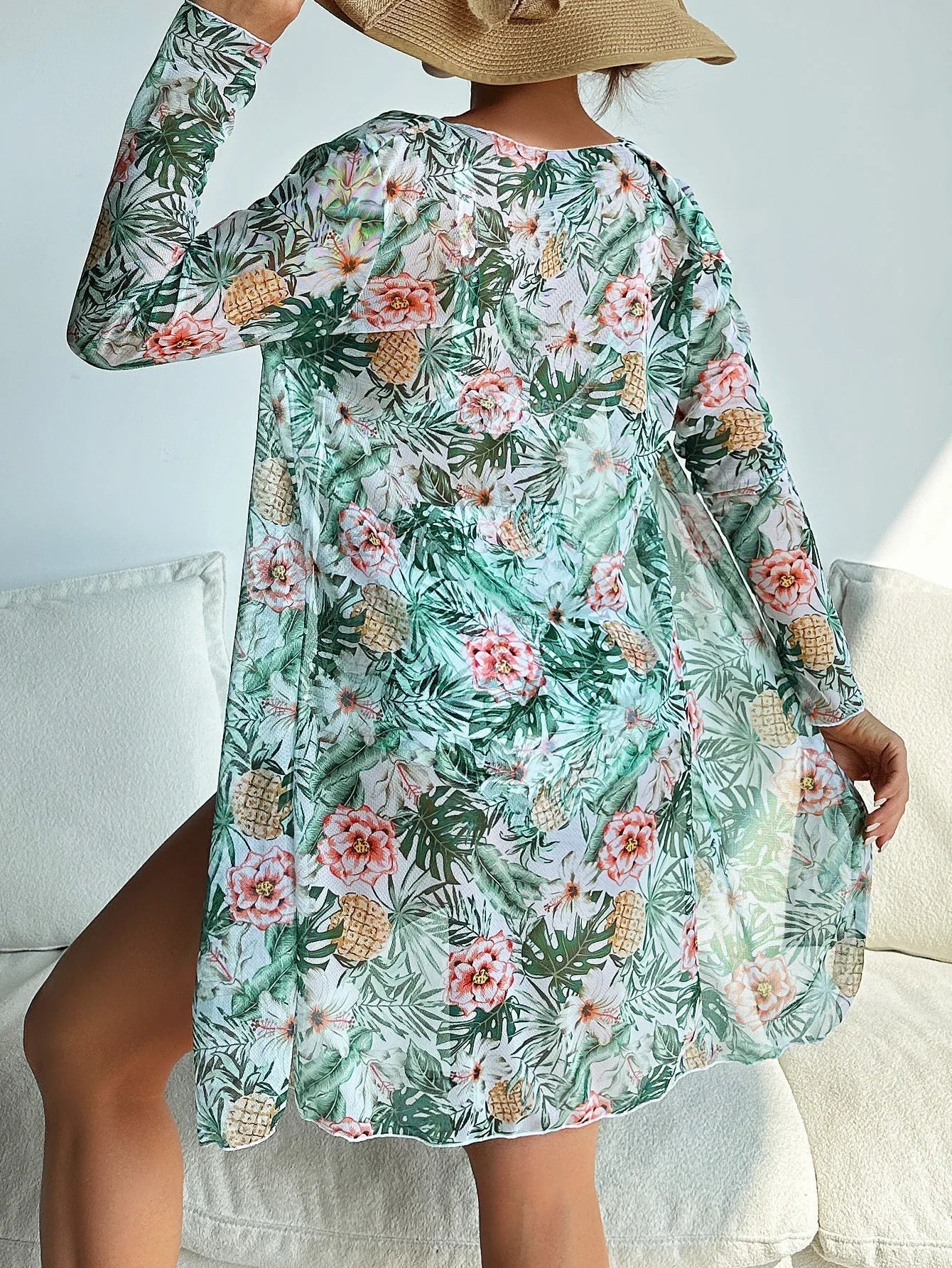 EP | Bikini sexy avec imprimé floral et cache-cœur