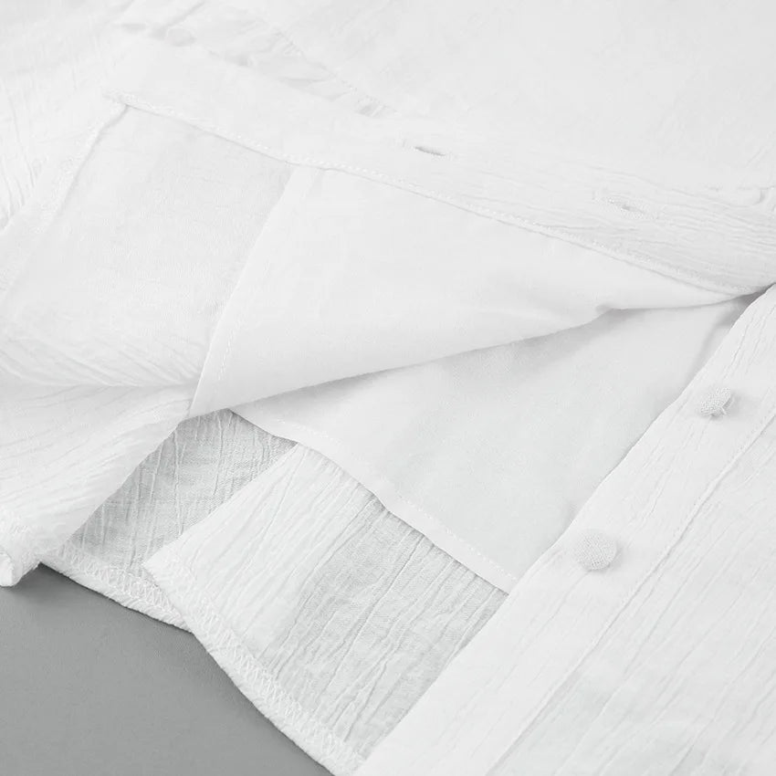 EP | Robe d'été blanche à lacets