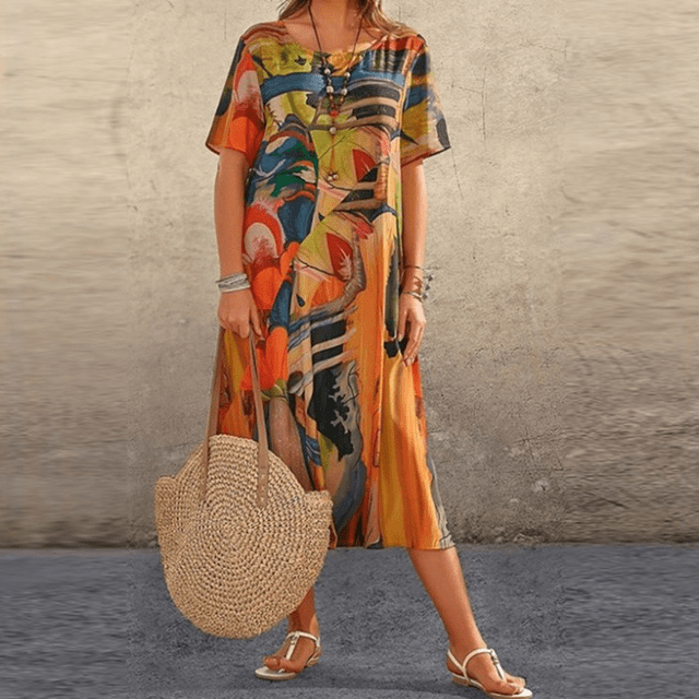 EP | Robe femme | Robe d'invité de mariage | Robe d'été | Robe midi