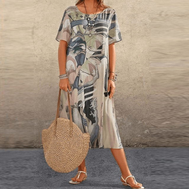 EP | Robe femme | Robe d'invité de mariage | Robe d'été | Robe midi