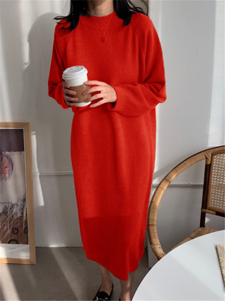 EP | Robe midi confortable en tricot