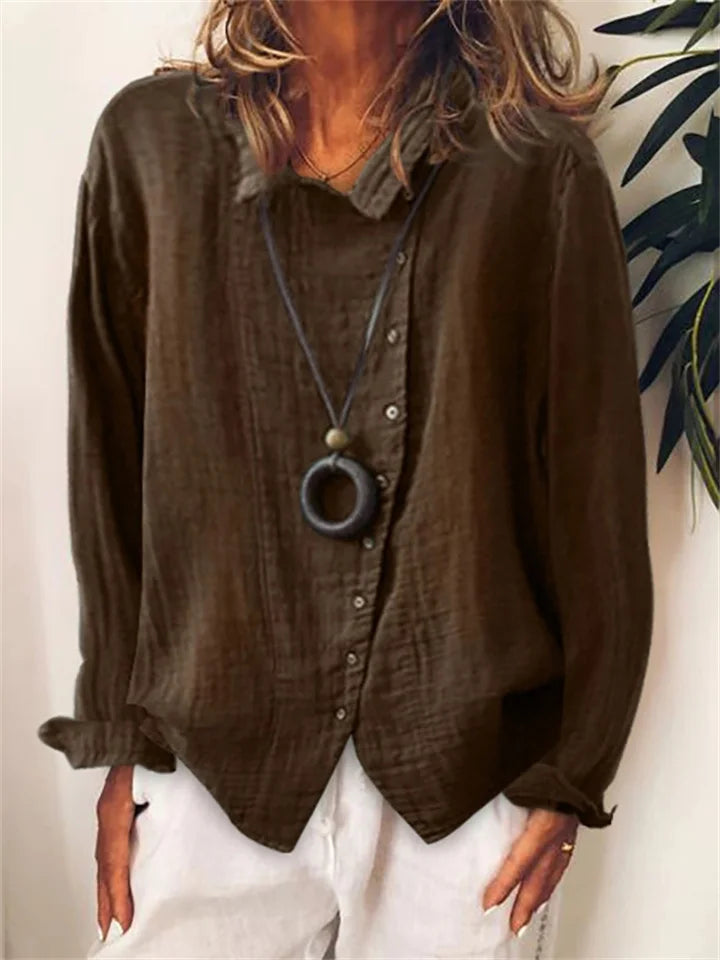 ND | Blouse à boutons asymétrique