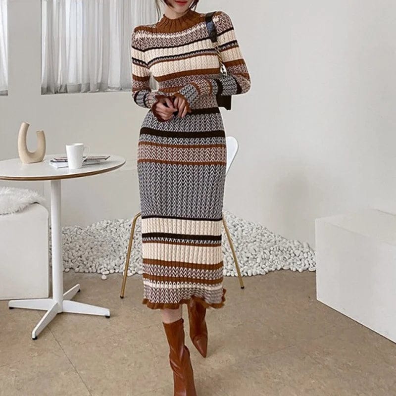 EP | Robe élégante en tricot stretch pour femme