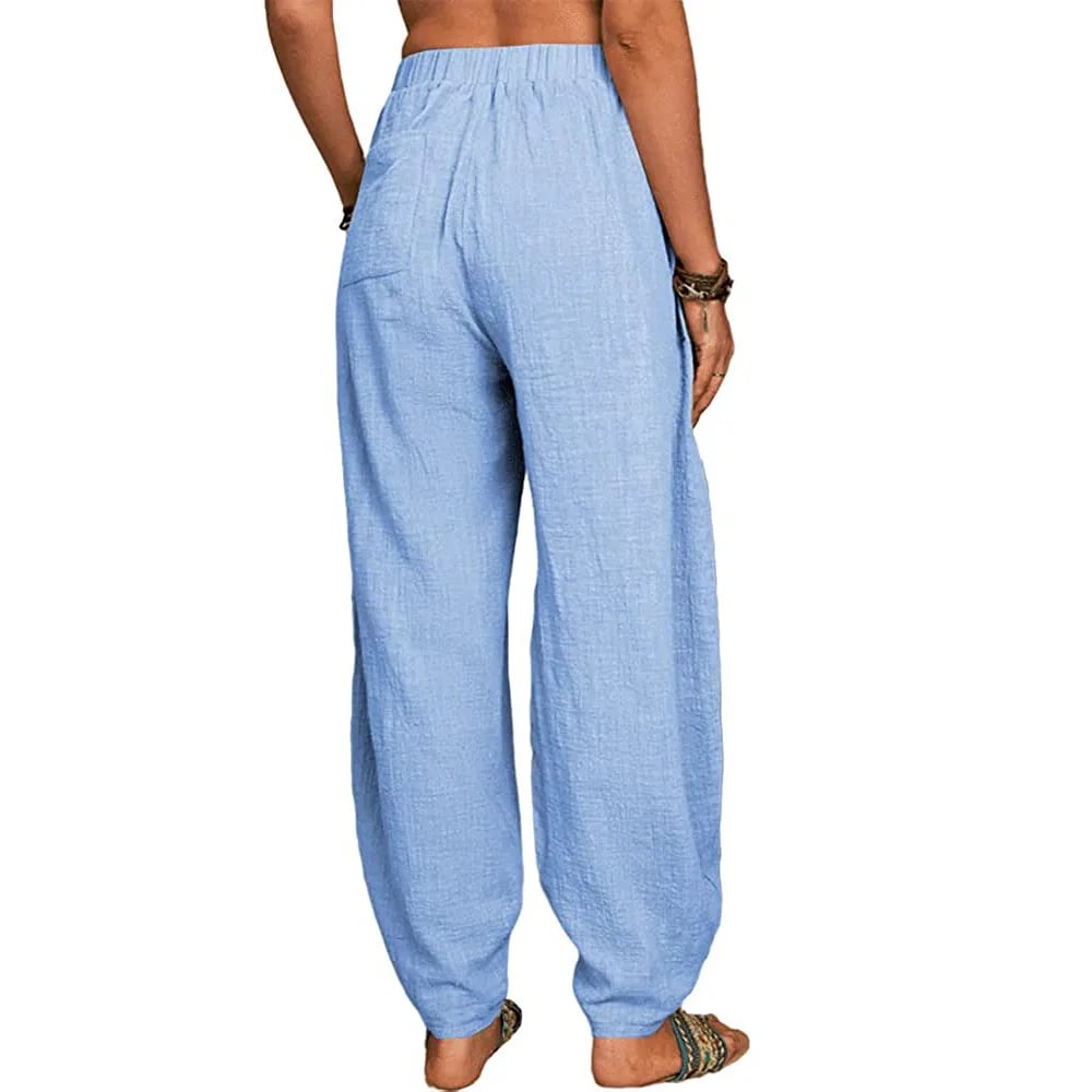 EP | Pantalon large en lin pour femmes
