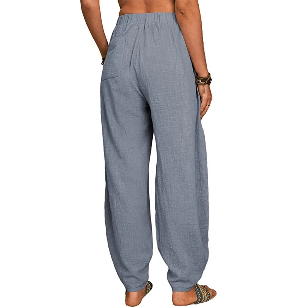 EP | Pantalon large en lin pour femmes