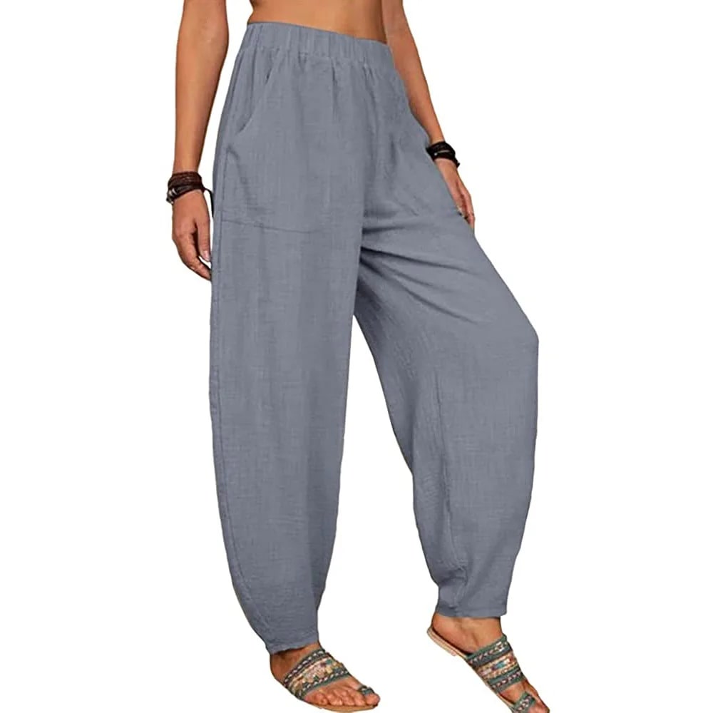 EP | Pantalon large en lin pour femmes