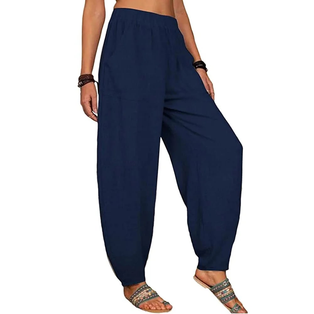 EP | Pantalon large en lin pour femmes