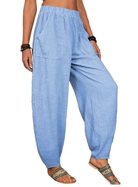 EP | Pantalon large en lin pour femmes