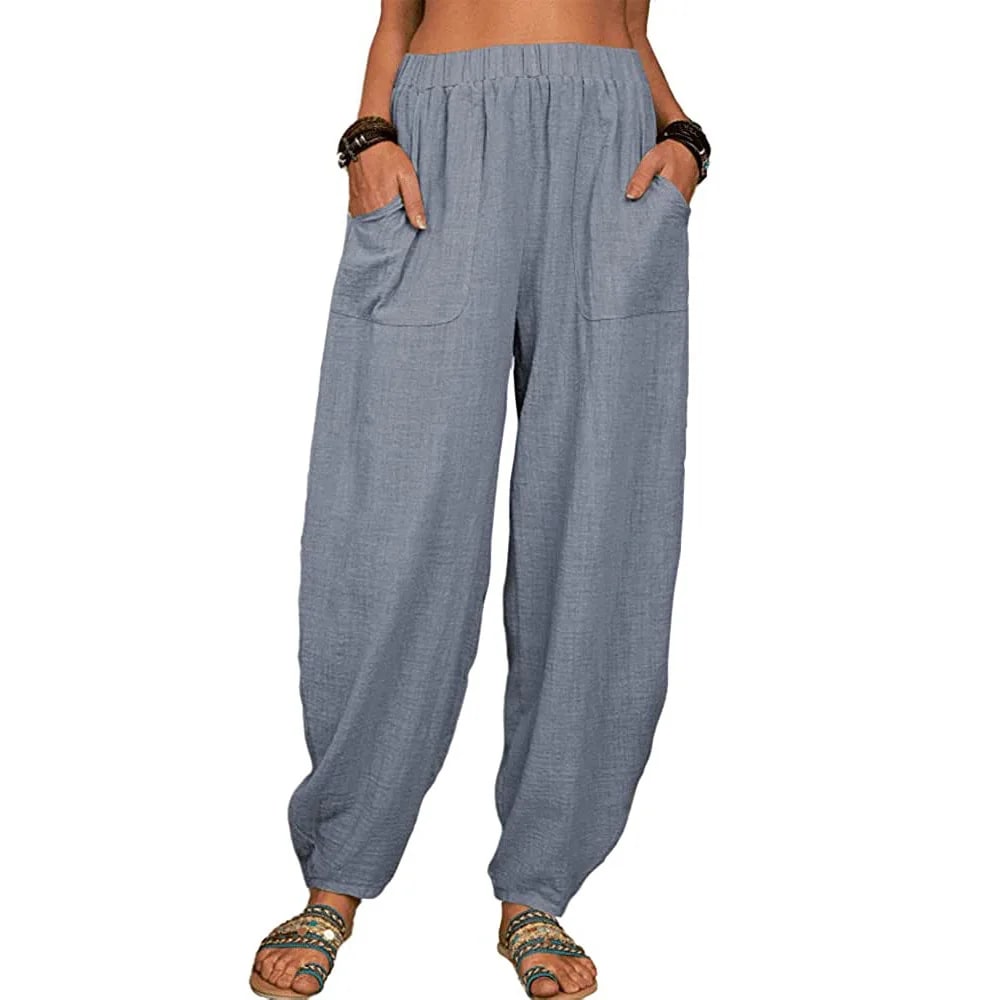 EP | Pantalon large en lin pour femmes