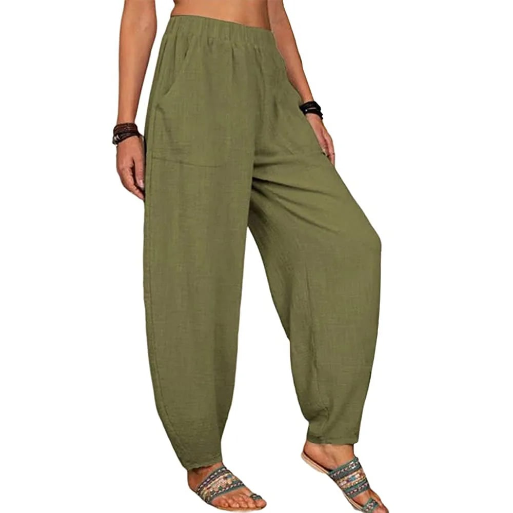 EP | Pantalon large en lin pour femmes