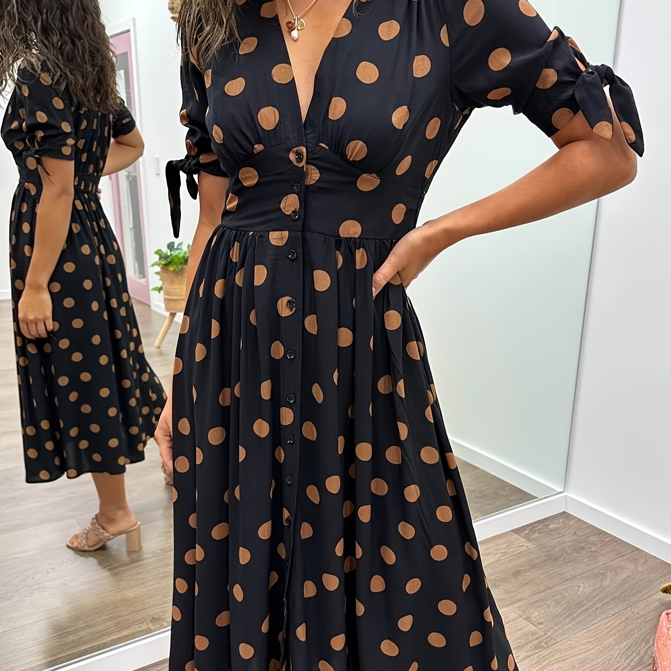 EP | Robe midi chic à pois pour toutes les occasions