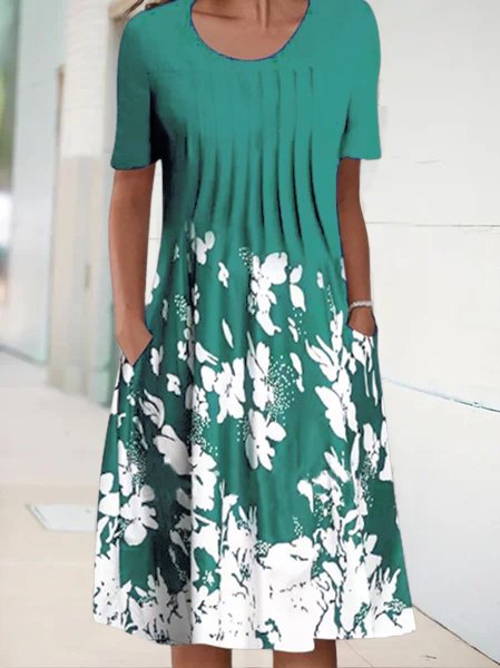 EP | Robe midi de vacances florale