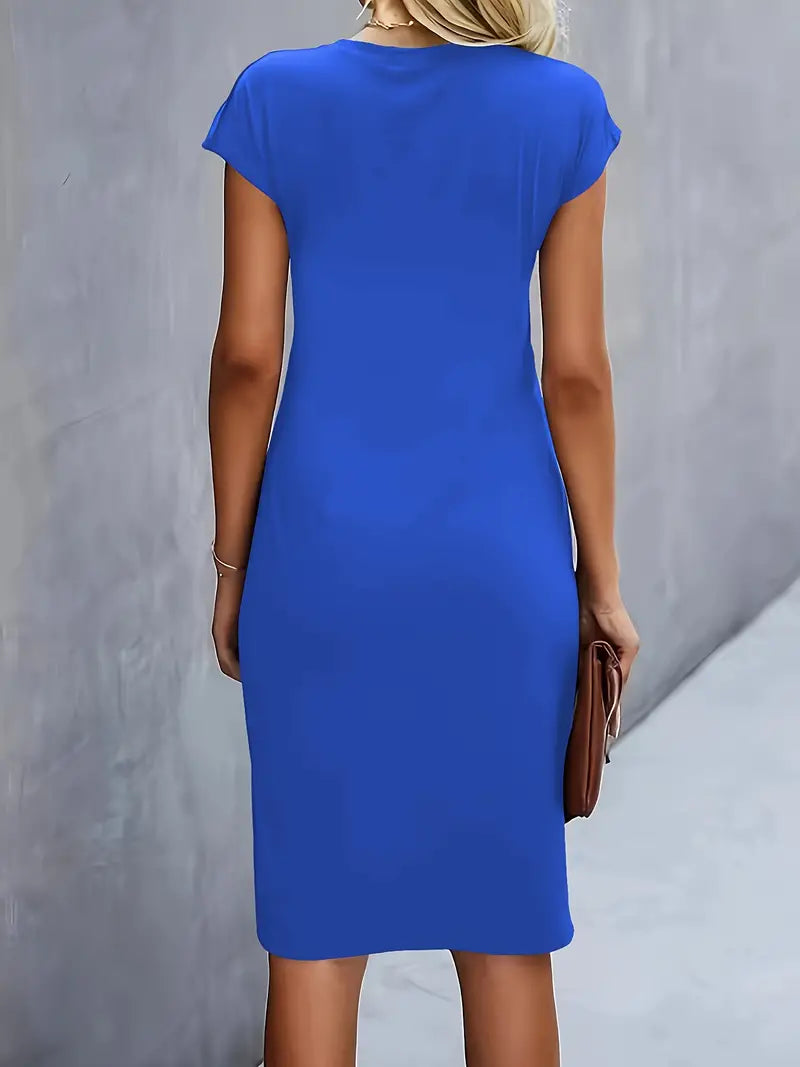 EP | Robe midi avec design de nœuds sur le devant