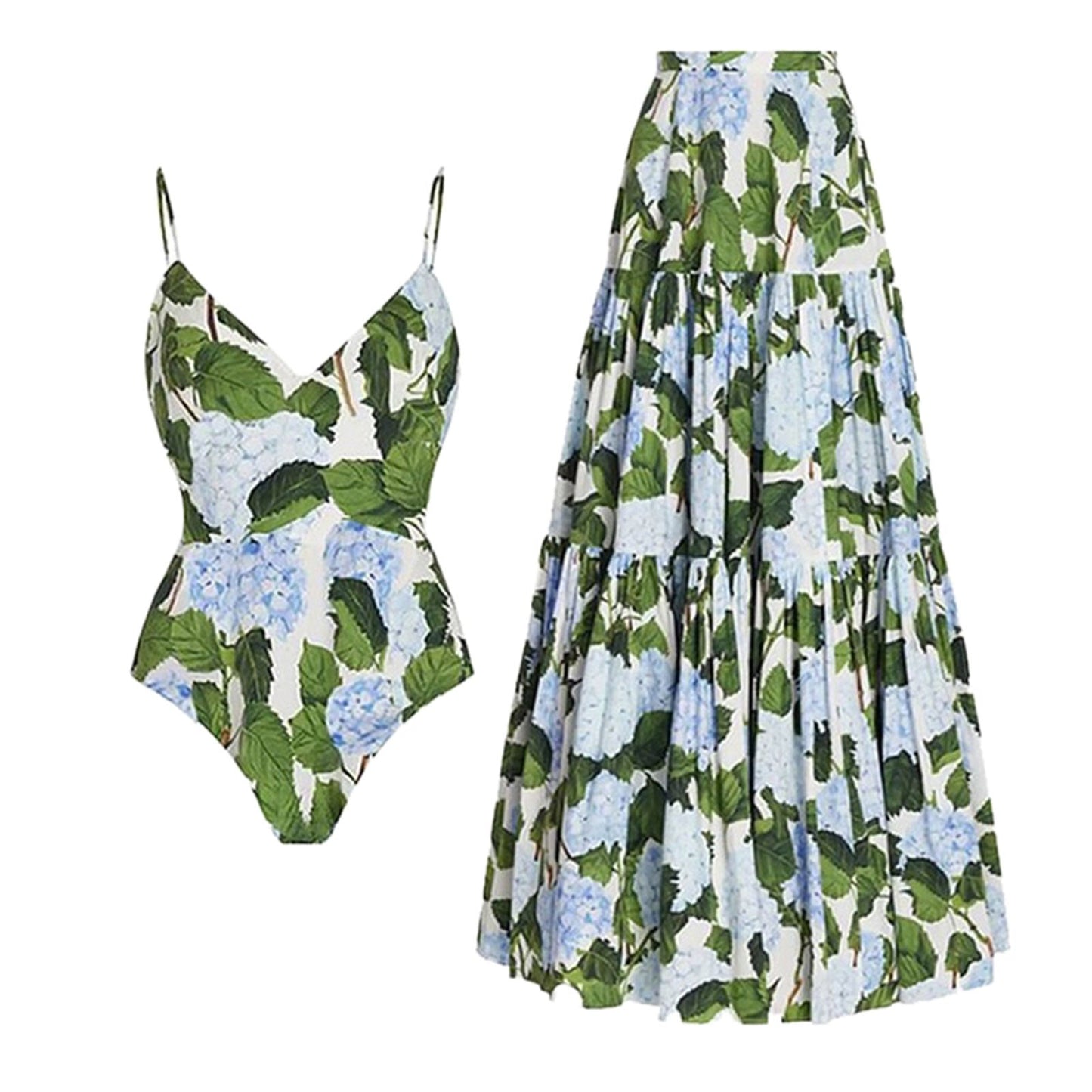EP | Maillot de bain stylé à fleurs avec jupe