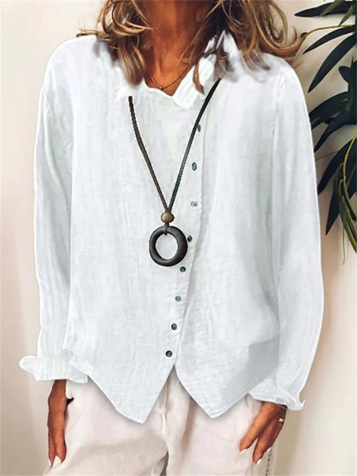 ND | Blouse à boutons asymétrique