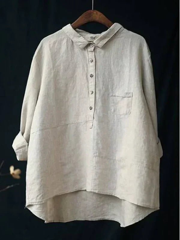 ND | col revers button-down chemise à manches longues avec poches