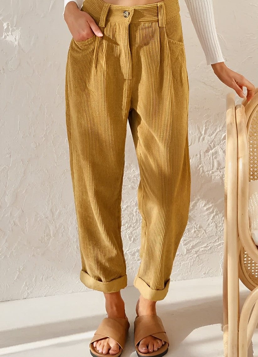 ND | Pantalons stylés en velours côtelé