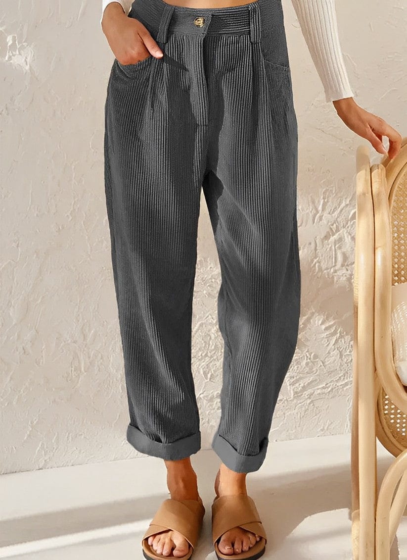 ND | Pantalons stylés en velours côtelé