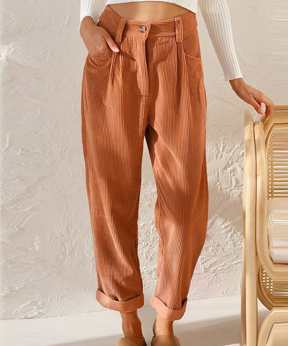 ND | Pantalons stylés en velours côtelé