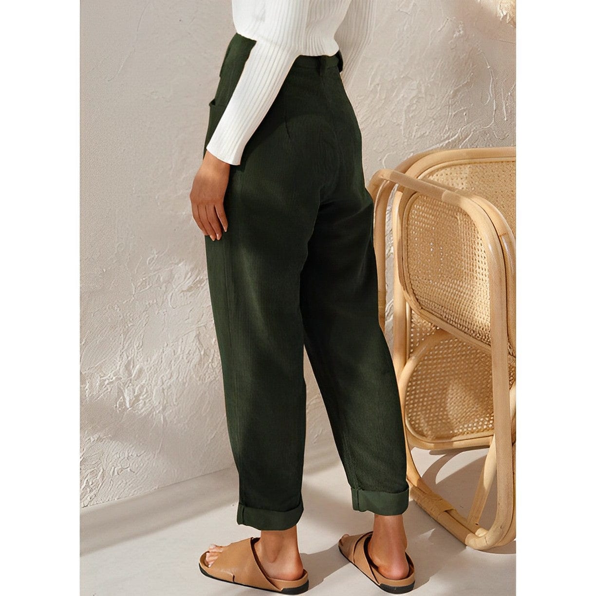 ND | Pantalons stylés en velours côtelé