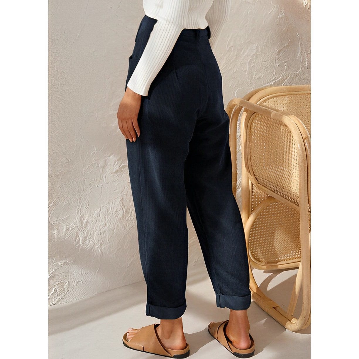 ND | Pantalons stylés en velours côtelé