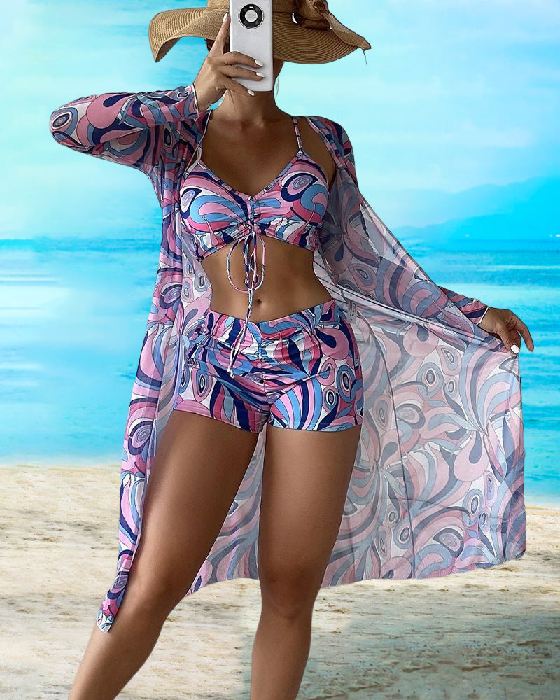ND | Maillot de bain 3 pièces à motifs