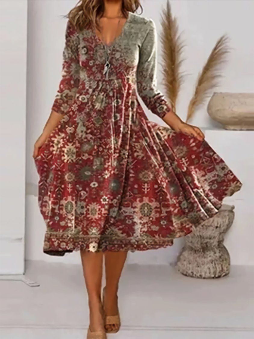 EP | Robe midi vintage en BauMW | mélange de laine QAH56