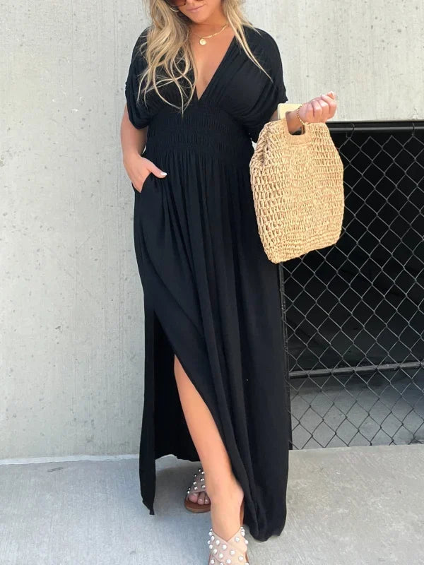 EP | Robe longue avec décolleté en V