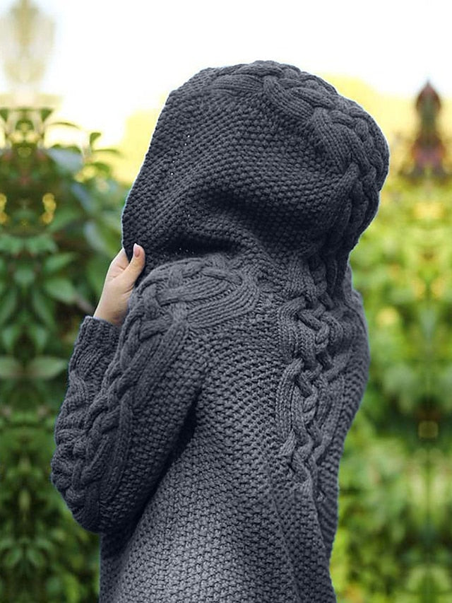 ND | Cardigan à capuche en grosse maille