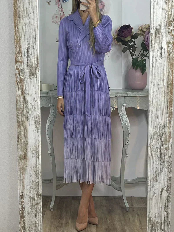 EP | Robe en dentelle avec dégradé de couleurs